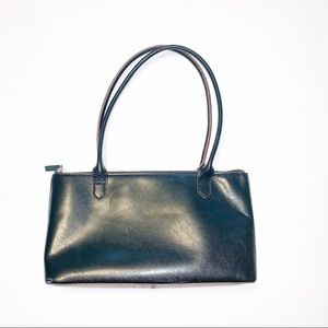Hobo Black Leather Shoulder Bag